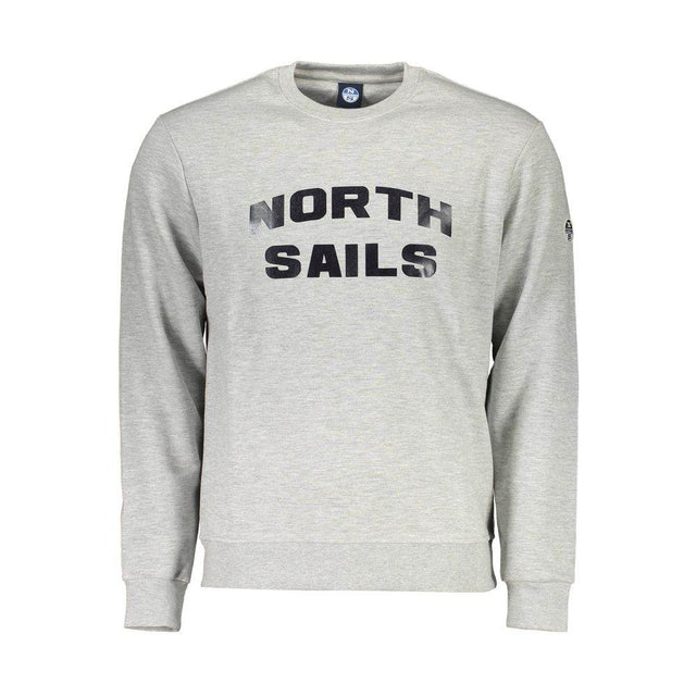 North Sails Gray Cotton Men Sweater - Hilstor