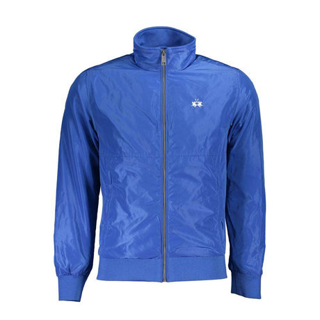 La Martina Blue Polyester Men's Jacket - Hilstor