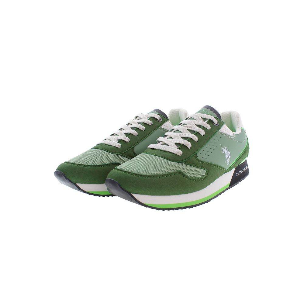 U.S. POLO ASSN. Green Polyester Men Sneaker - Hilstor