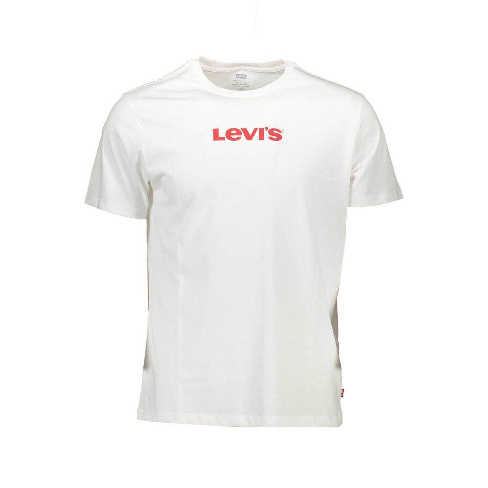 Levi's White Cotton Men T-Shirt - Hilstor