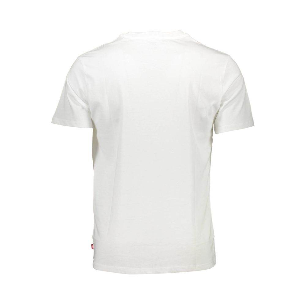 Levi's White Cotton Men T-Shirt - Hilstor