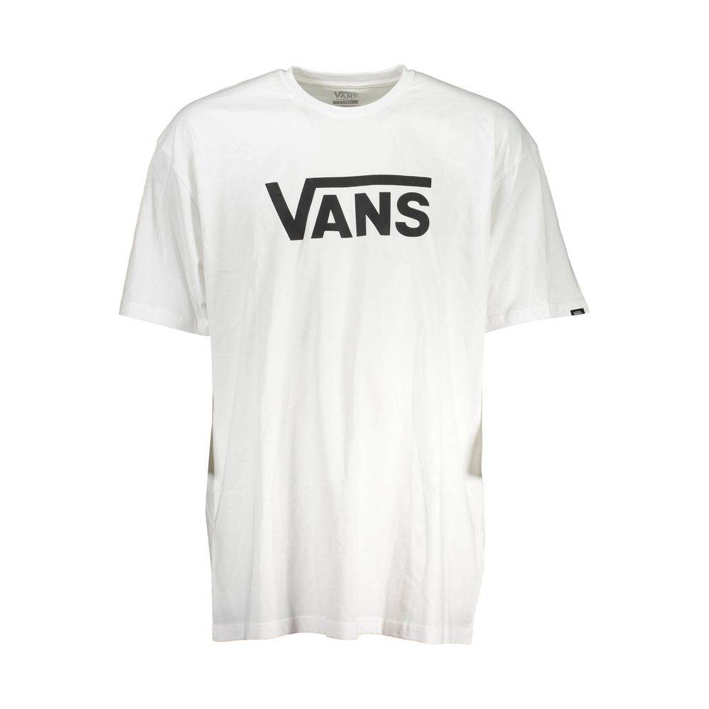Vans White Cotton Men T-Shirt - Hilstor