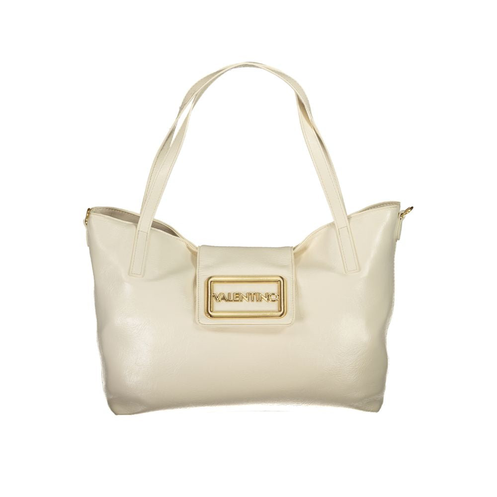Valentino Tasker Beige Polyethylene Håndtaske til kvinder