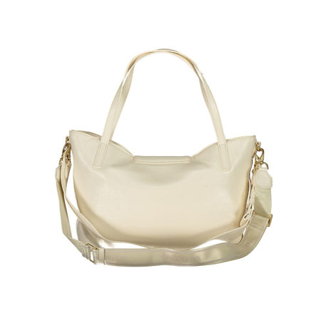Valentino Tasker Beige Polyethylene Håndtaske til kvinder