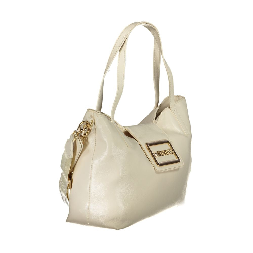 Valentino Tasker Beige Polyethylene Håndtaske til kvinder