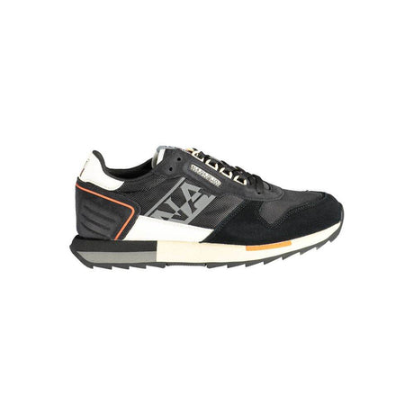 Napapijri Black Leather Men Sneaker - Hilstor