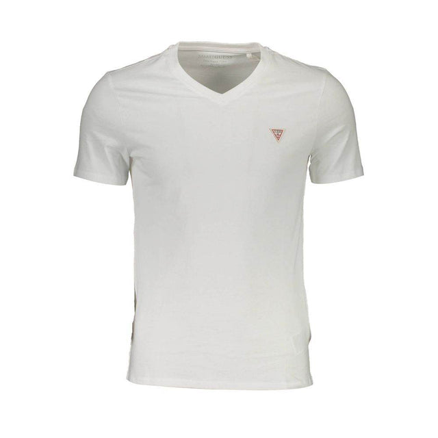 Guess Jeans White Organic Cotton Men T-Shirt - Hilstor