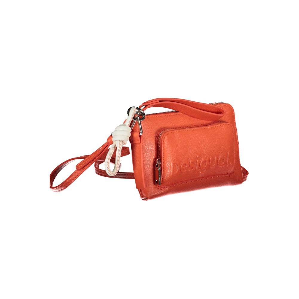 Desigual Pink Polyethylene Handbag - Hilstor