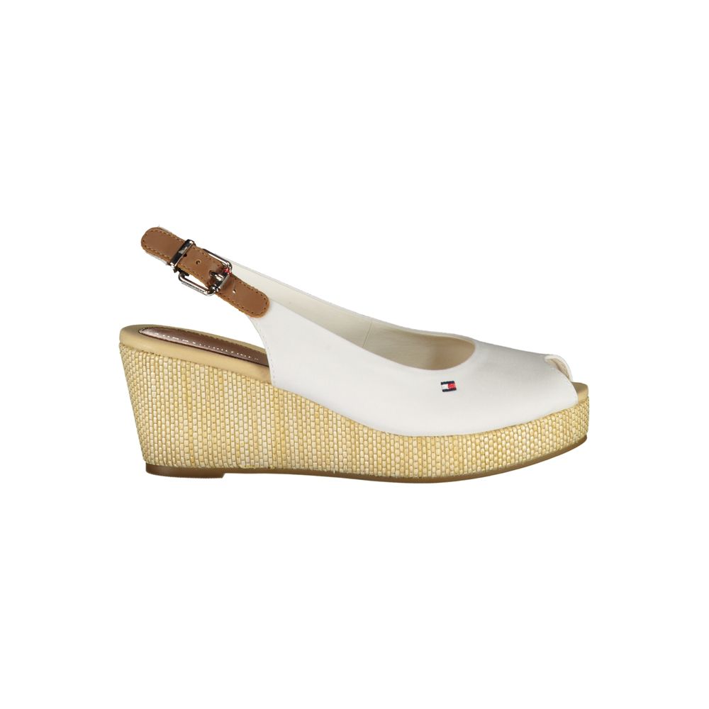 Tommy Hilfiger hvid bomuldssandal