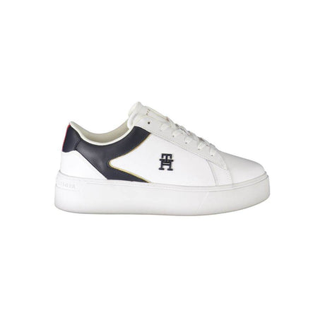 Tommy Hilfiger White Polyester Sneaker - Hilstor