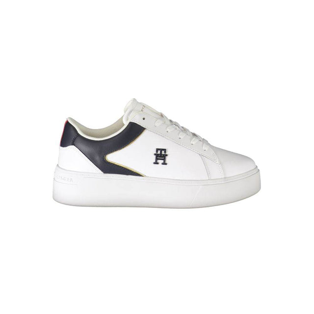 Tommy Hilfiger White Polyester Sneaker - Hilstor