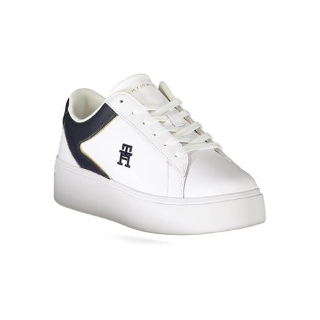 Tommy Hilfiger White Polyester Sneaker - Hilstor