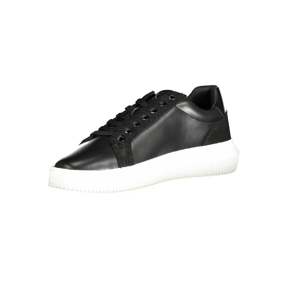 Calvin Klein Black Polyester Sneaker - Hilstor