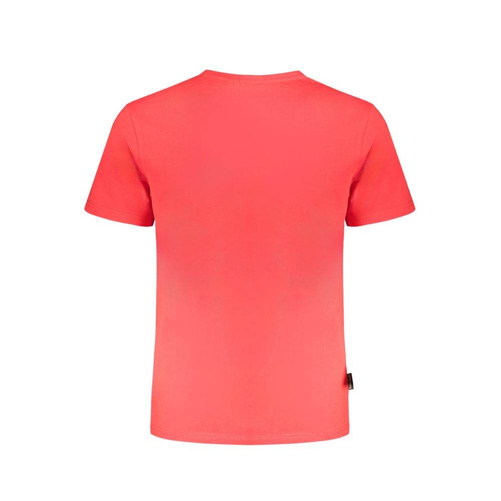 Napapijri Red Cotton T-Shirt - Hilstor