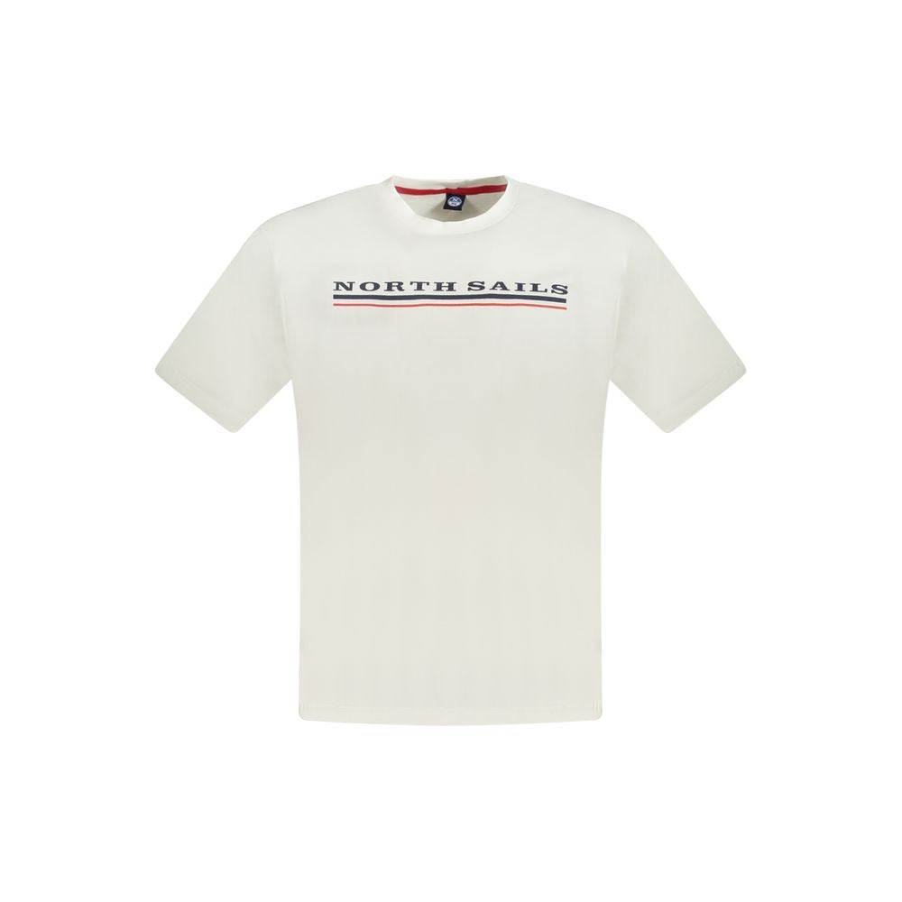 North Sails Hvid Bomuld Herre T-Shirt