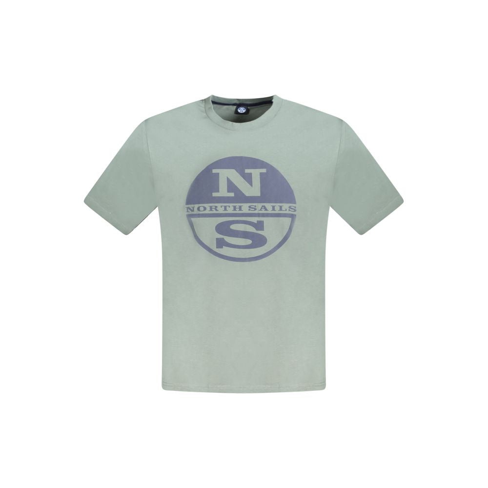 North Sails Grøn T-shirt i bomuld til mænd