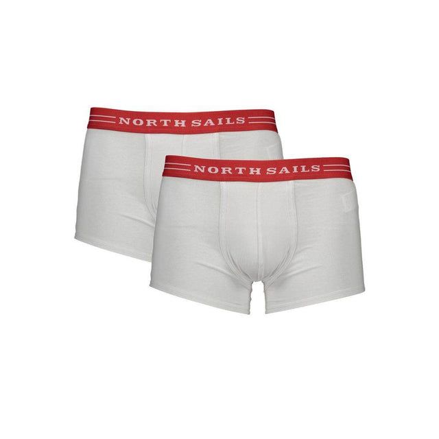 North Sails White Cotton Men Boxer - Hilstor