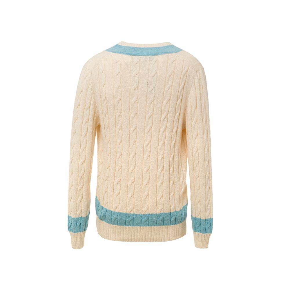 Gran Sasso White Cotton Sweater - Hilstor