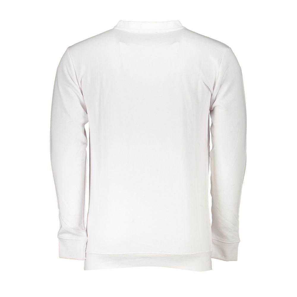 Cavalli Class White Cotton Men Sweater - Hilstor
