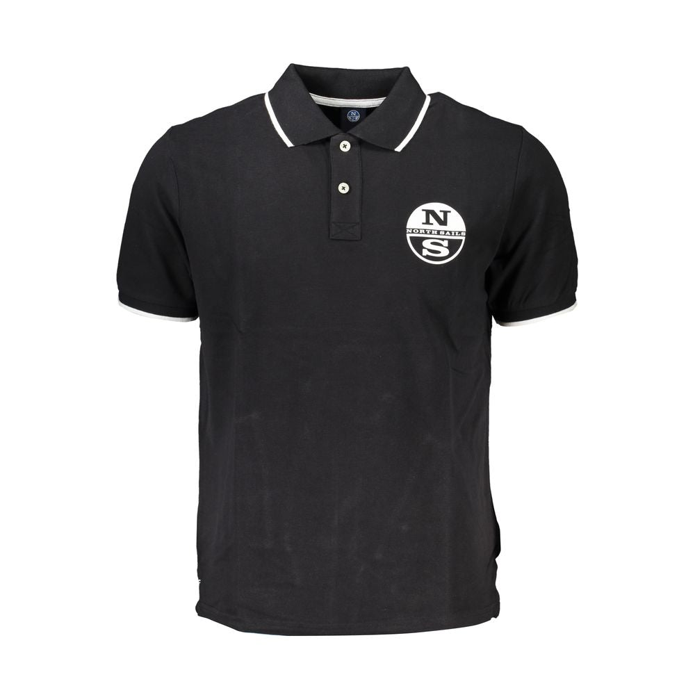 North Sails sort bomuld poloshirt