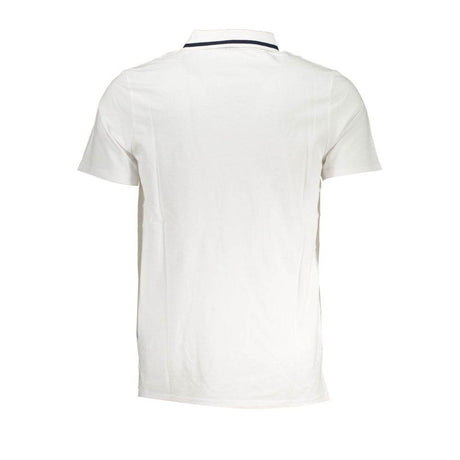 Fila Sleek White Cotton Polo with Contrast Accents - Hilstor