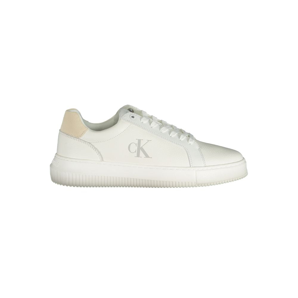 Calvin Klein hvid polyethylen sneaker til mænd