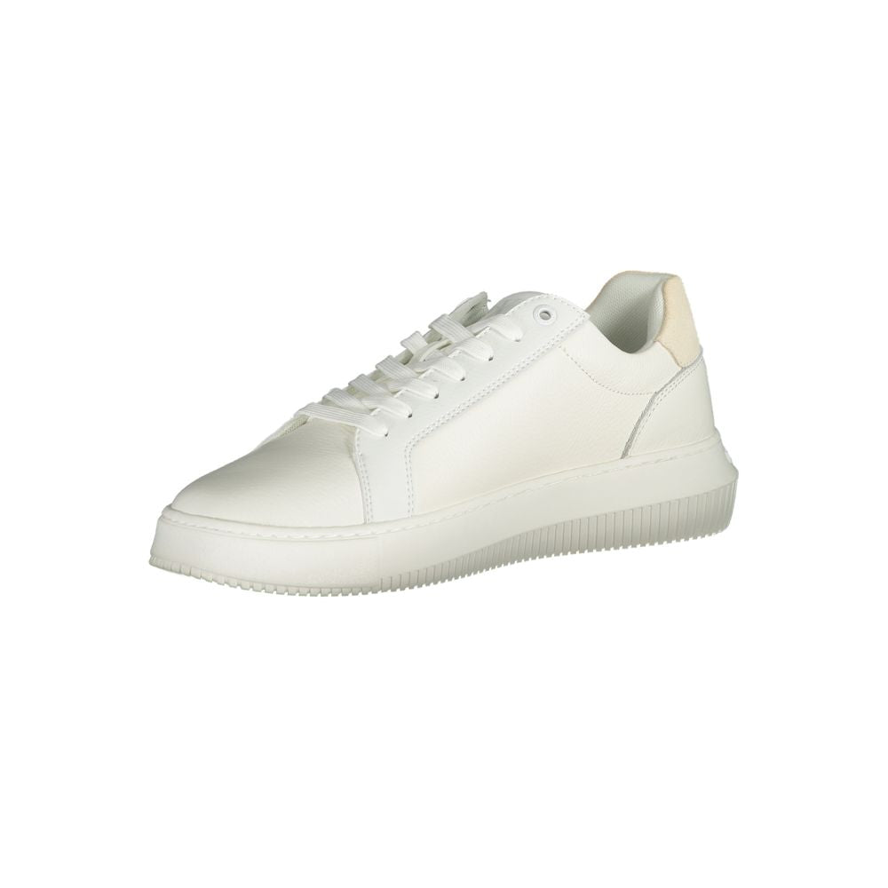 Calvin Klein hvid polyethylen sneaker til mænd