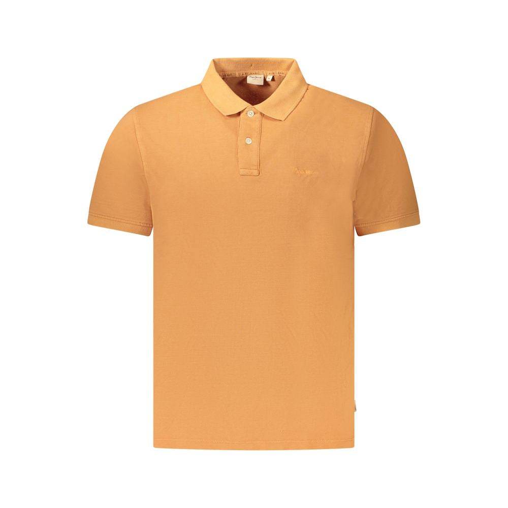 Pepe Jeans Orange Cotton Men Polo Shirt - Hilstor