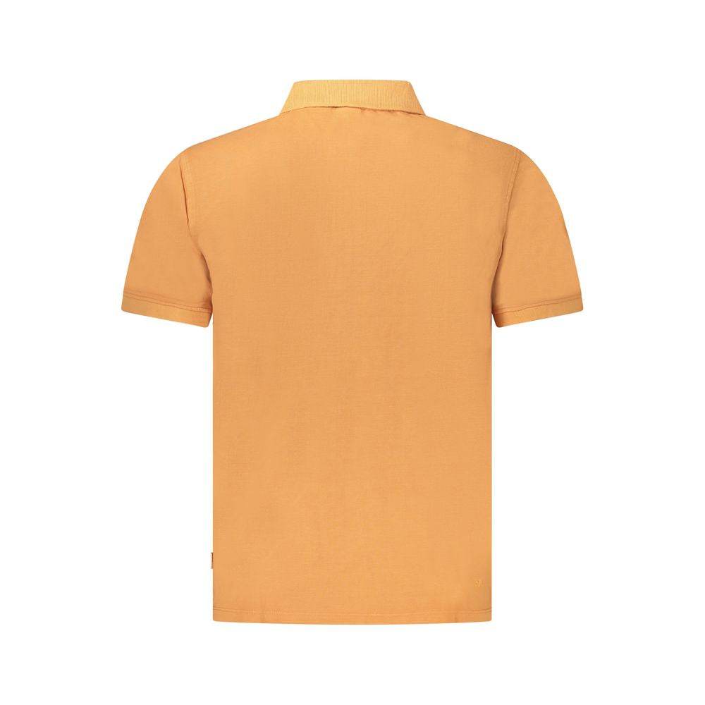 Pepe Jeans Orange Cotton Men Polo Shirt - Hilstor