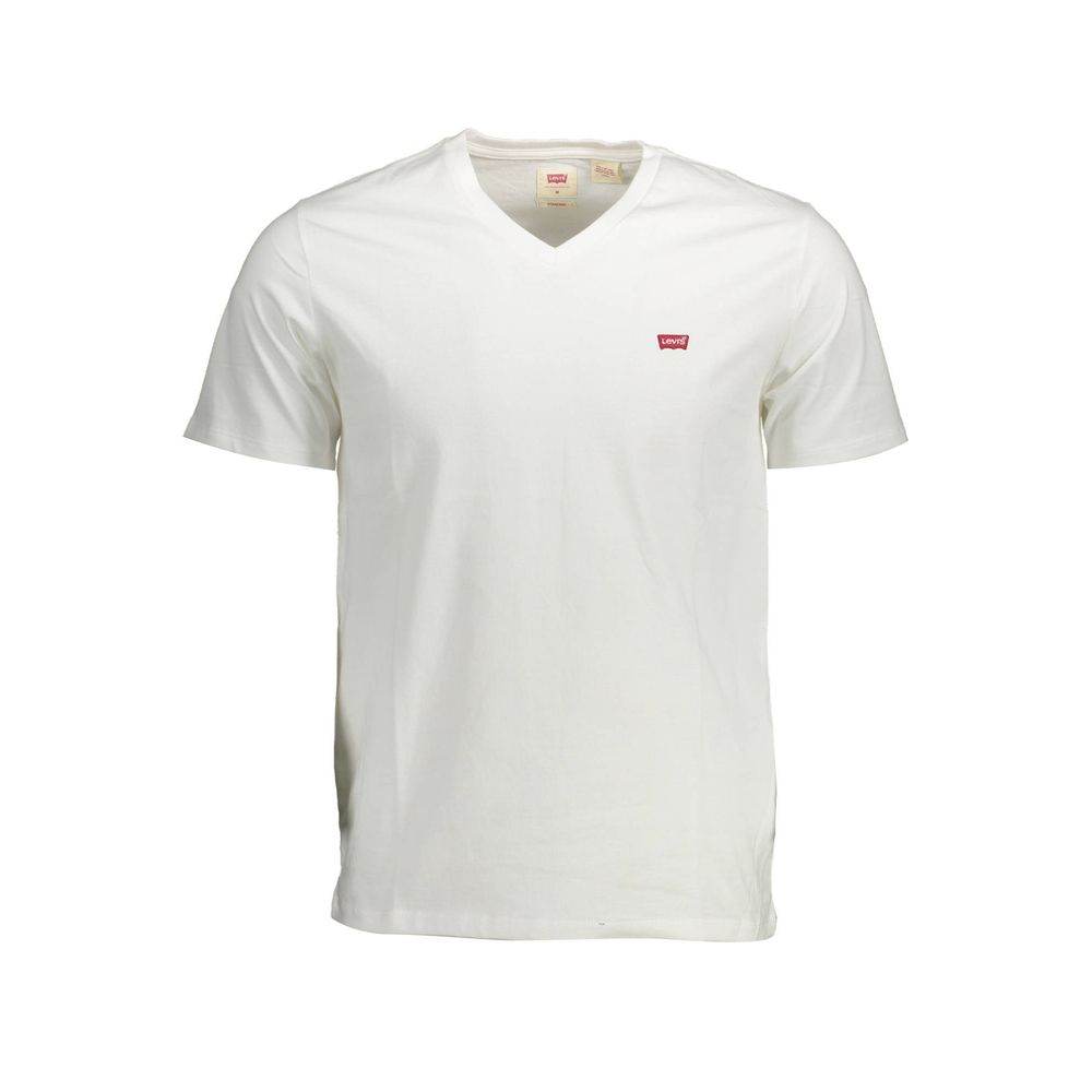 Levi's White Cotton Men T-Shirt - Hilstor