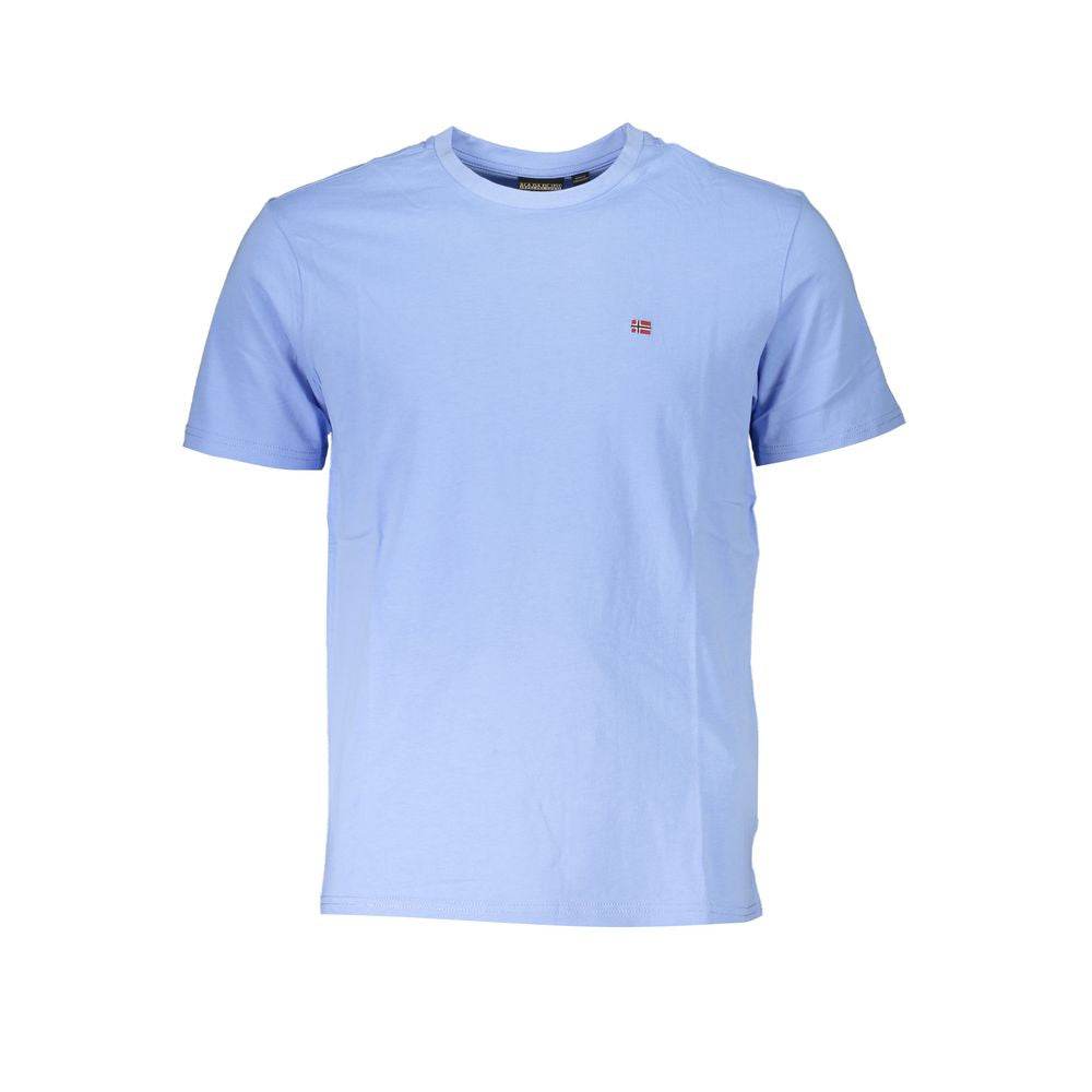 Napapijri Blue Cotton T-Shirt - Hilstor