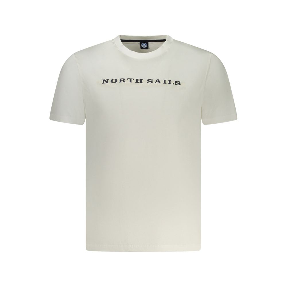 North Sails Hvid Bomuld Herre T-Shirt