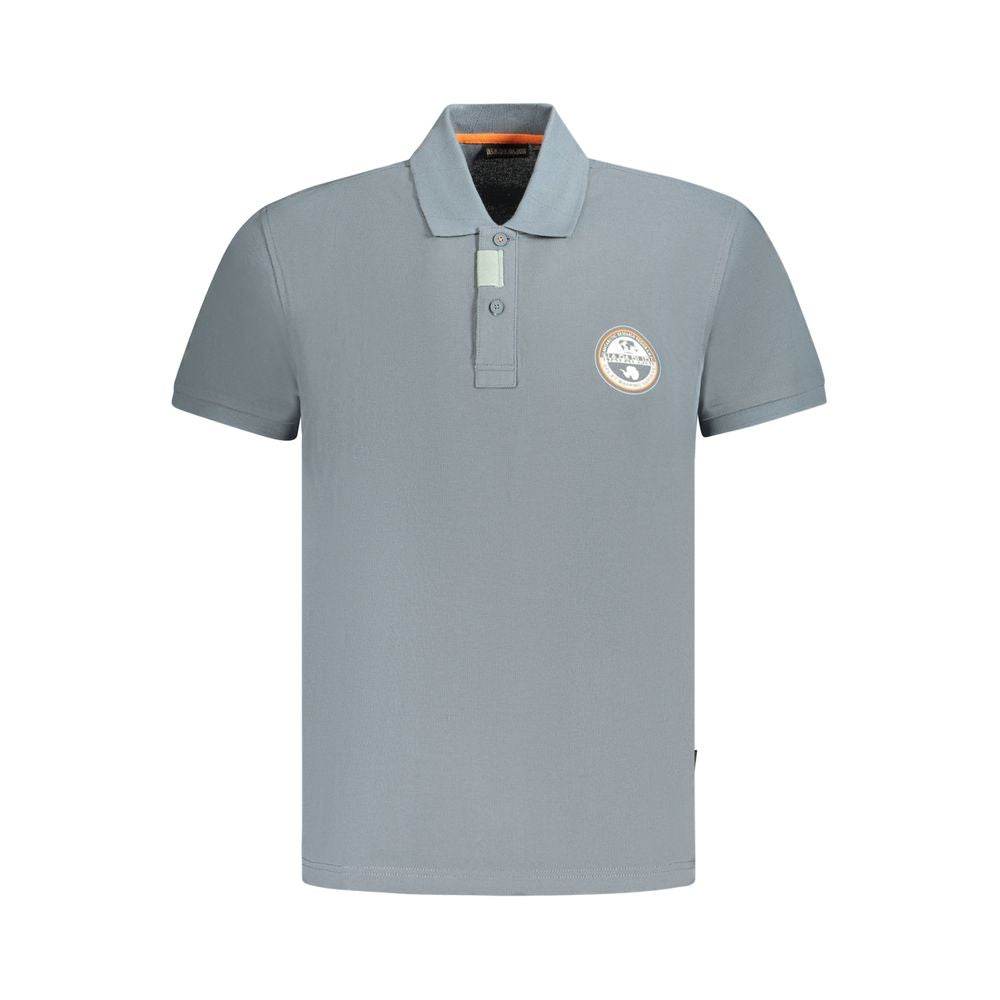 Napapijri Brown Cotton Men Polo Shirt - Hilstor