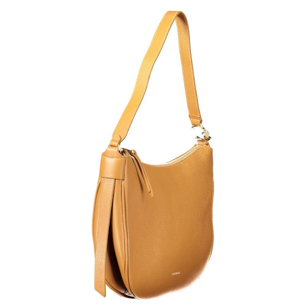 Coccinelle Brown Leather Handbag - Hilstor