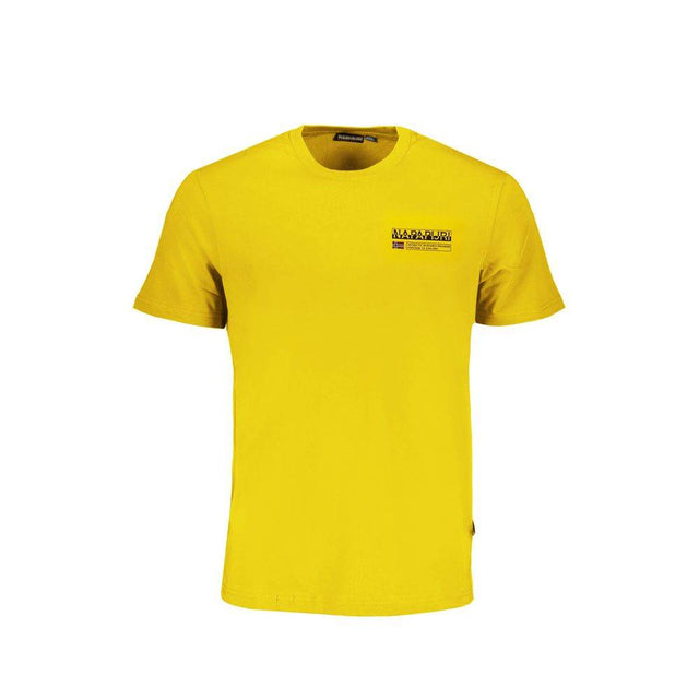 Napapijri Yellow Cotton T-Shirt - Hilstor