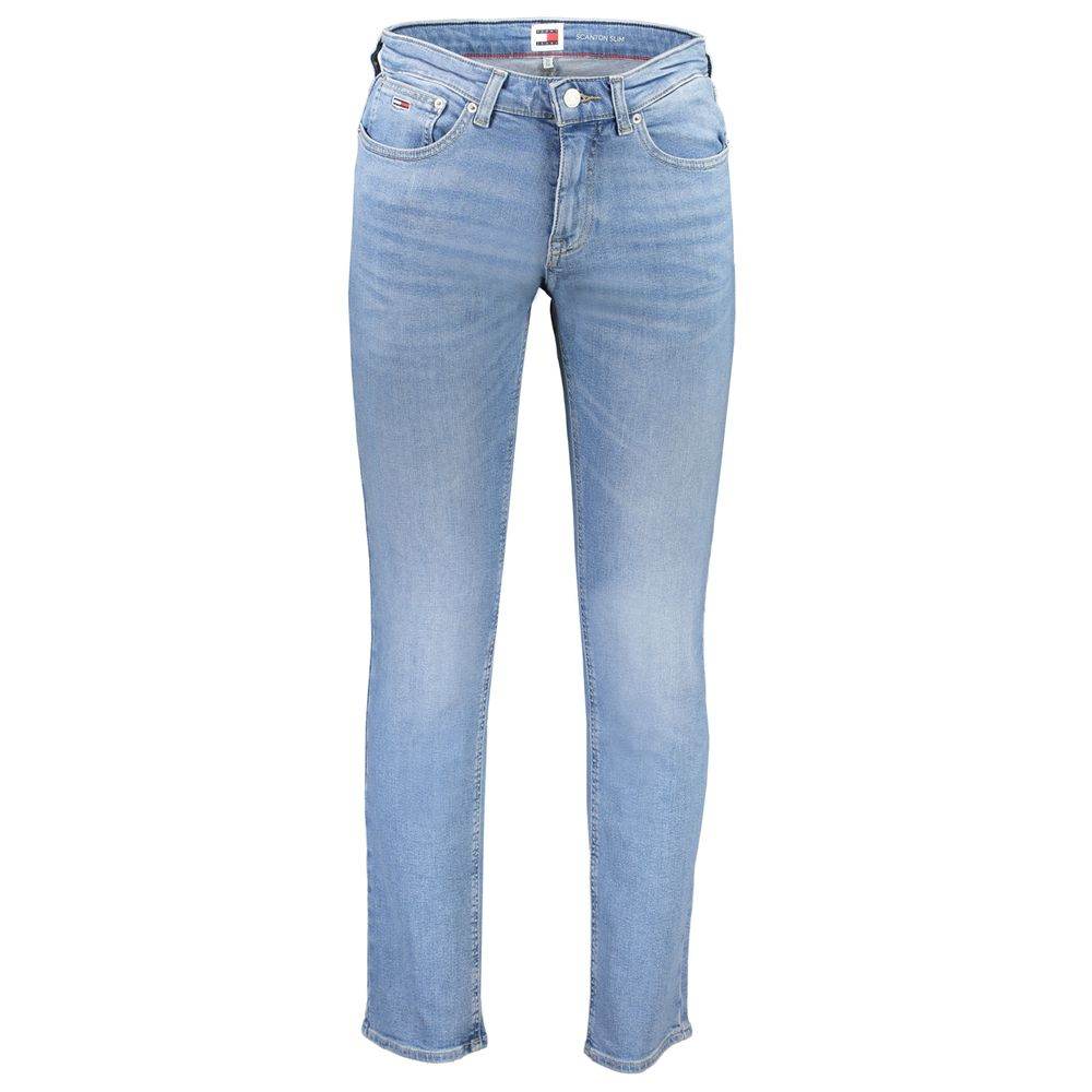Tommy Hilfiger Light Blue Cotton Men Jeans - Hilstor