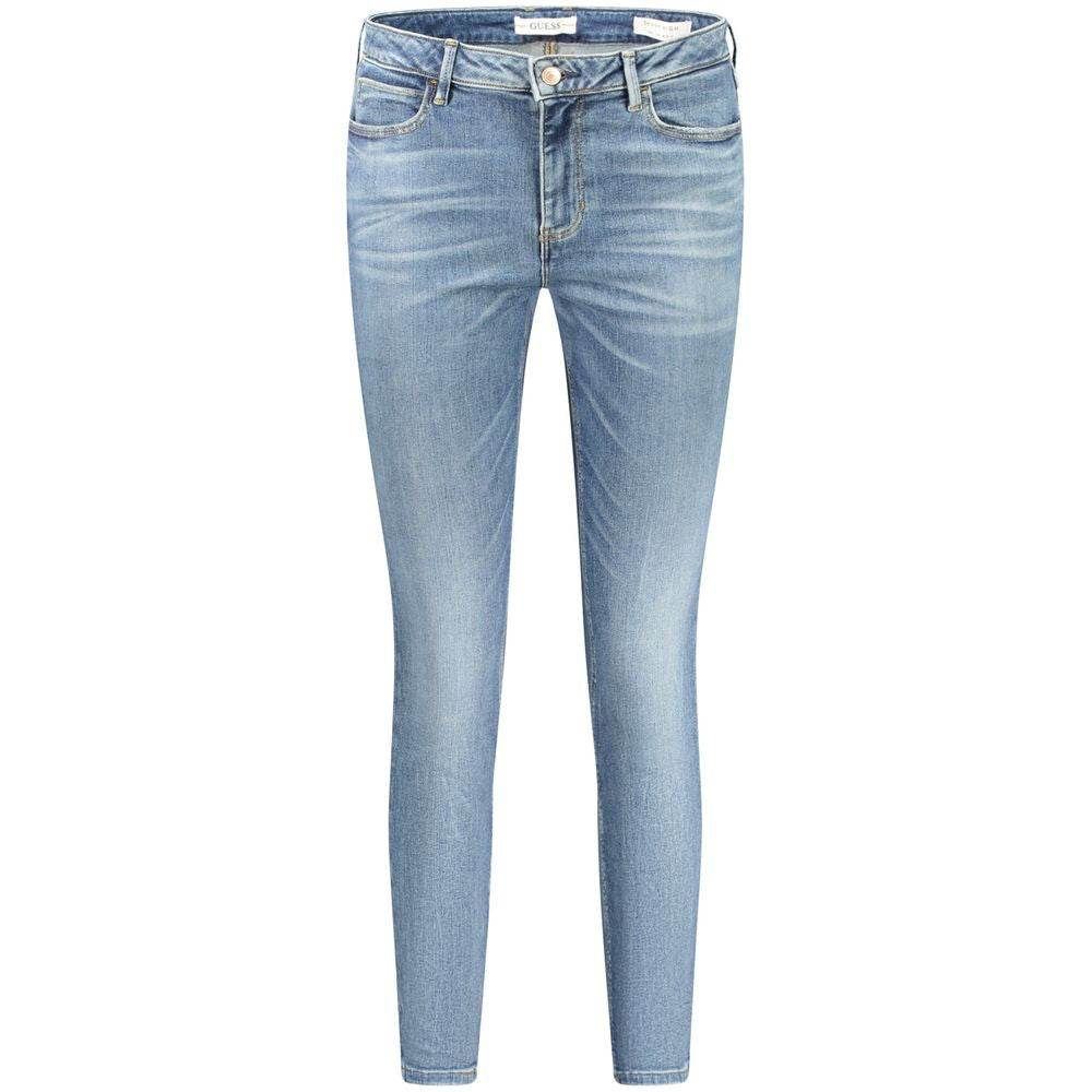 Guess Jeans Blue Recycled Cotton Women Jeans - Hilstor