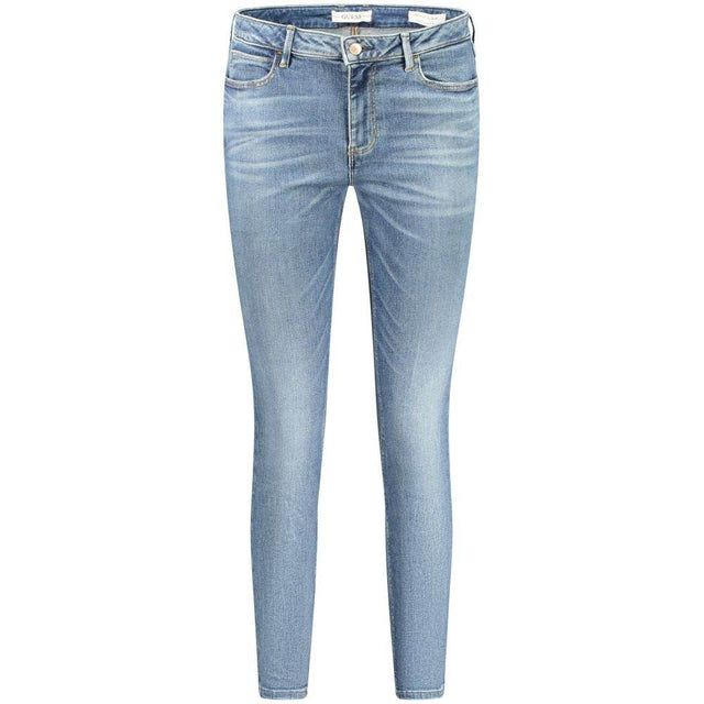 Guess Jeans Blue Recycled Cotton Women Jeans - Hilstor