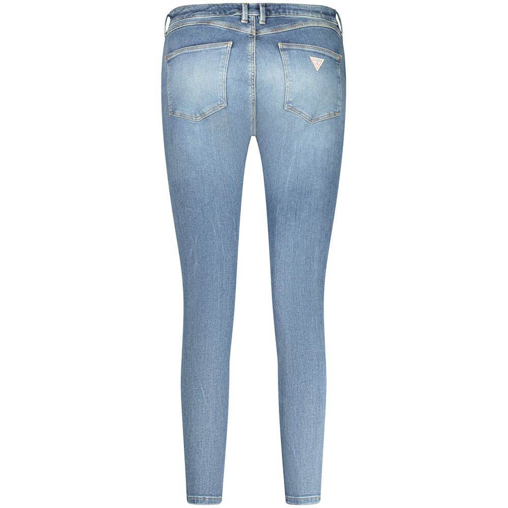 Guess Jeans Blue Recycled Cotton Women Jeans - Hilstor