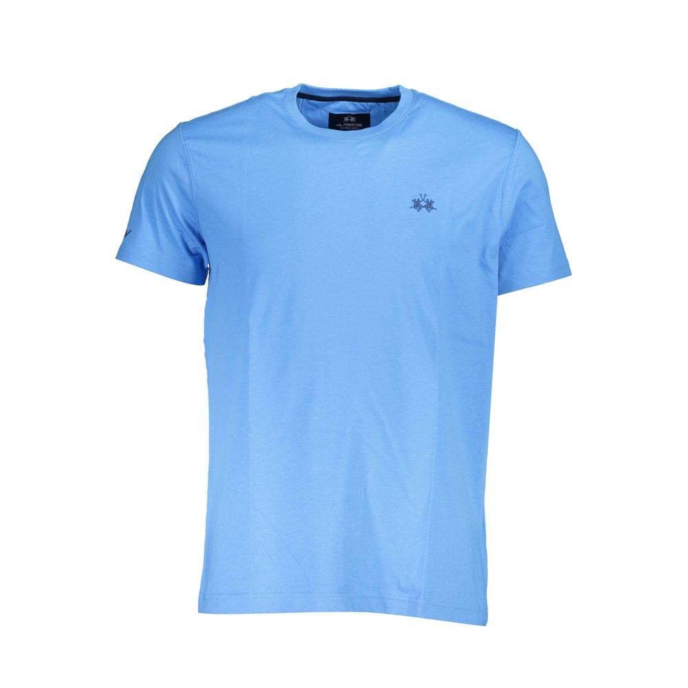 La Martina Blue Cotton Men T-Shirt - Hilstor