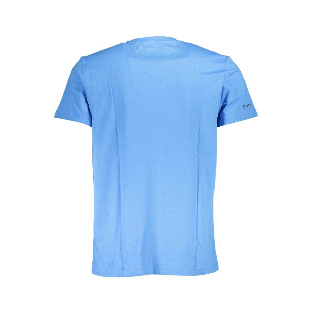 La Martina Blue Cotton Men T-Shirt - Hilstor