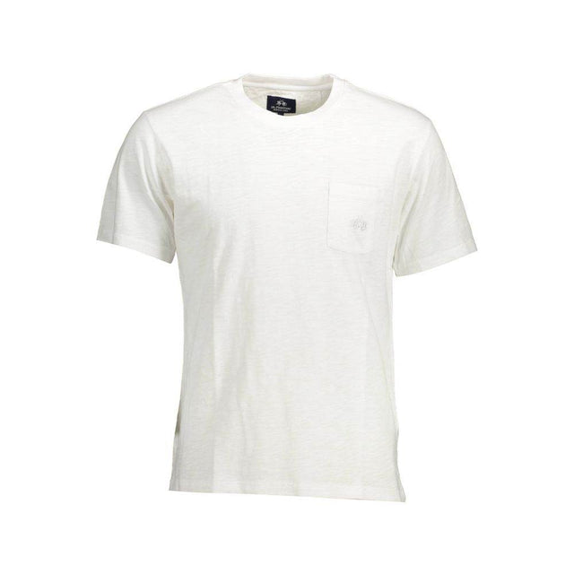 La Martina White Cotton Men T-Shirt - Hilstor