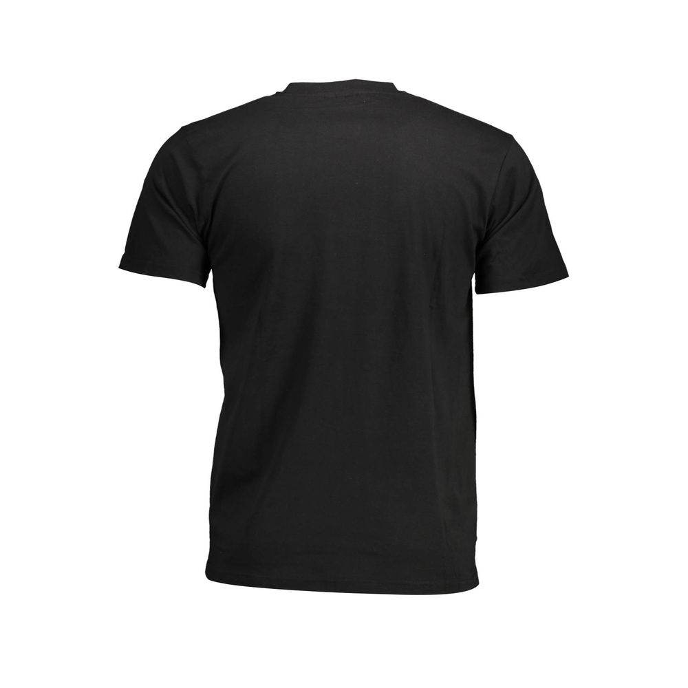 Sergio Tacchini Black Cotton Men T-Shirt - Hilstor
