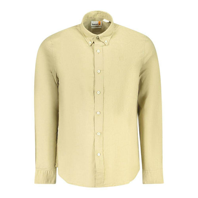 Timberland Beige Cotton Men Shirt - Hilstor