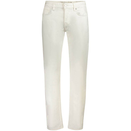 Guess Jeans White Cotton Mens Jeans - Hilstor
