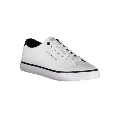 Tommy Hilfiger White Polyester Sneaker - Hilstor