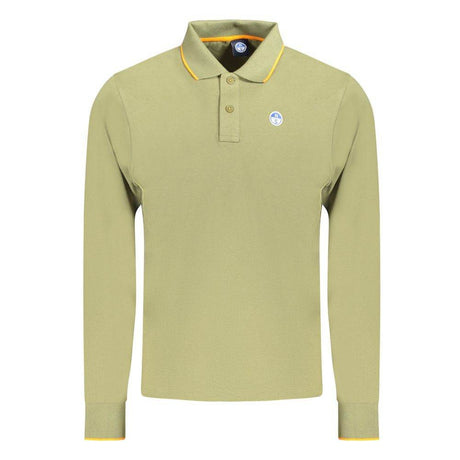 North Sails Green Cotton Men Polo Shirt - Hilstor