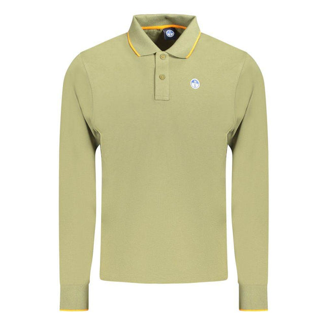 North Sails Green Cotton Men Polo Shirt - Hilstor