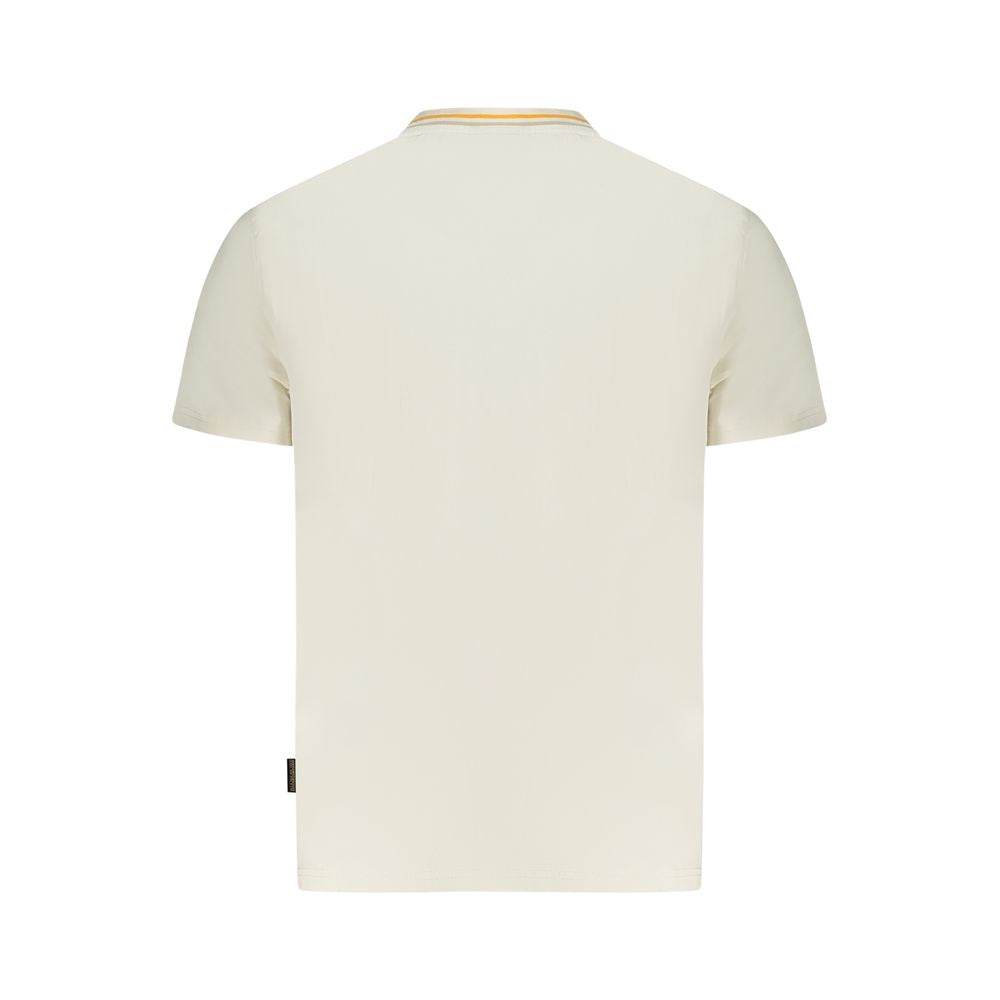 Napapijri White Cotton T-Shirt - Hilstor