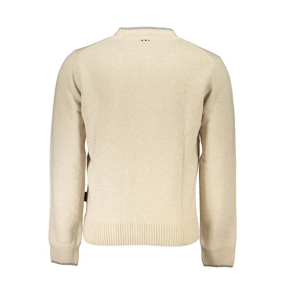 Napapijri Beige Fabric Men Sweater - Hilstor